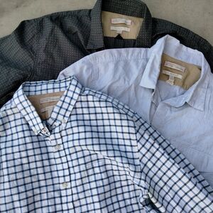 Bundle of 7 Banana Republic Assorted Men's Button-Up Long Sleeve Dress Shirts